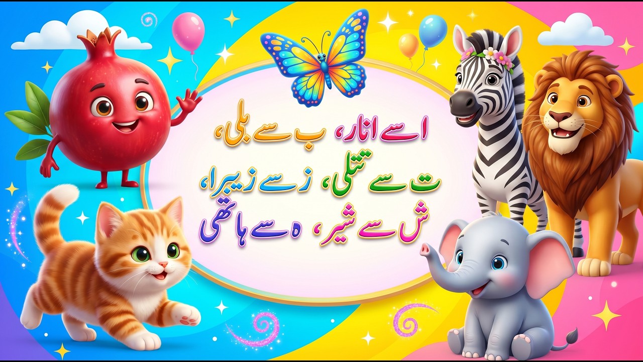 ALIF BAY PAY | Haroof e Tahaji | urdu poem